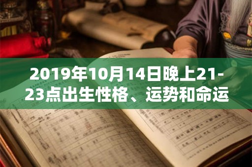 2019年10月14日晚上21-23点出生性格、运势和命运