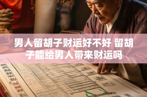男人留胡子财运好不好 留胡子能给男人带来财运吗