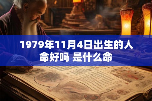 1979年11月4日出生的人命好吗 是什么命
