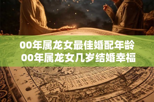 00年属龙女最佳婚配年龄 00年属龙女几岁结婚幸福