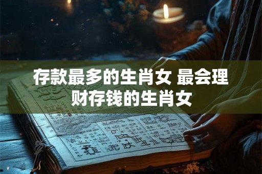 存款最多的生肖女 最会理财存钱的生肖女 存款最多的生肖女 最会理财存钱的生肖女