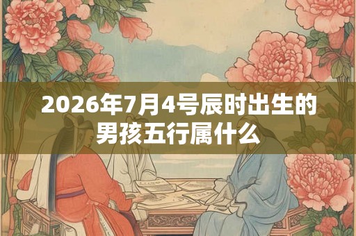 2026年7月4号辰时出生的男孩五行属什么 2026年7月4号辰时出生的男孩五行属什么