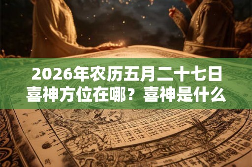 2026年农历五月二十七日喜神方位在哪?喜神是什么? 2026年农历五月二十七日喜神方位在哪?喜神是什么?