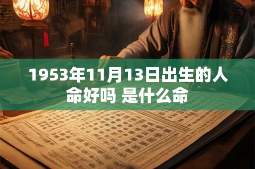 1953年11月13日出生的人命好吗 是什么命