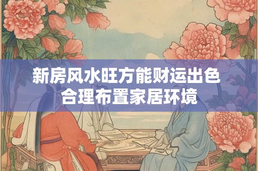 新房风水旺方能财运出色 合理布置家居环境 新房风水旺方能财运出色 合理布置家居环境