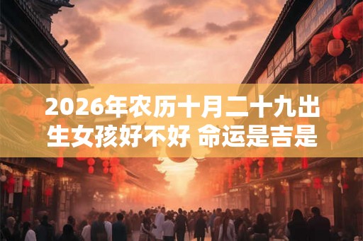 2026年农历十月二十九出生女孩好不好 命运是吉是凶