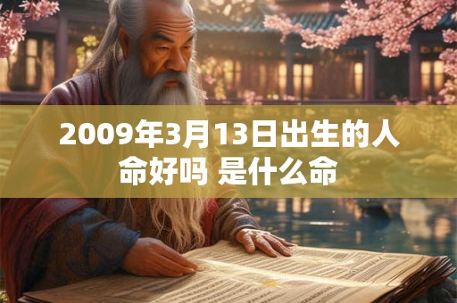 2009年3月13日出生的人命好吗 是什么命