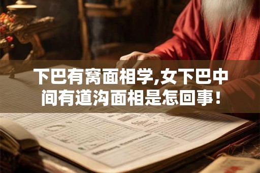 下巴有窝面相学,女下巴中间有道沟面相是怎回事！