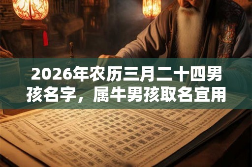 2026年农历三月二十四男孩名字,属牛男孩取名宜用字! 2026年农历三月二十四男孩名字,属牛男孩取名宜用字!
