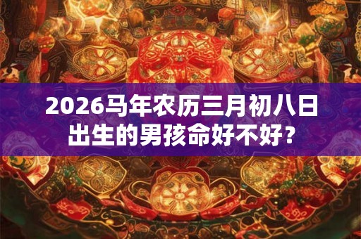 2026马年农历三月初八日出生的男孩命好不好？