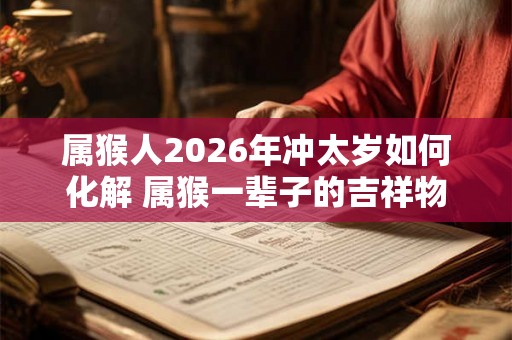 属猴人2026年冲太岁如何化解 属猴一辈子的吉祥物