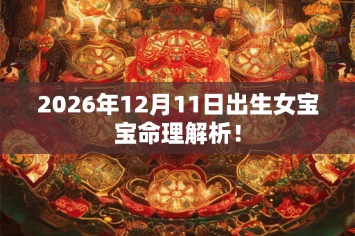 2026年12月11日出生女宝宝命理解析！