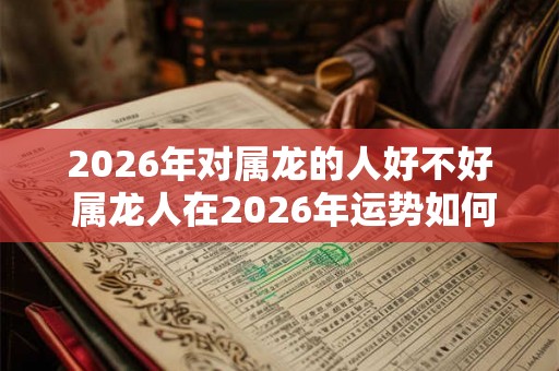 2026年对属龙的人好不好 属龙人在2026年运势如何