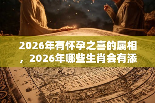 2026年有怀孕之喜的属相，2026年哪些生肖会有添丁之喜？