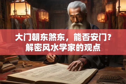 大门朝东煞东，能否安门？解密风水学家的观点