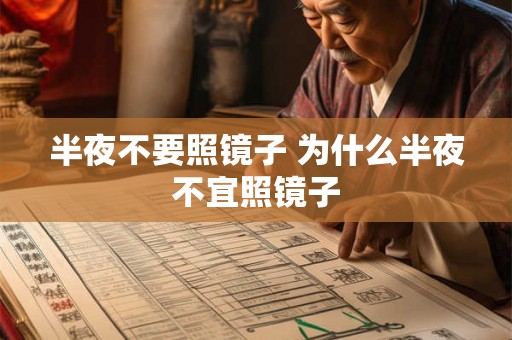 半夜不要照镜子 为什么半夜不宜照镜子