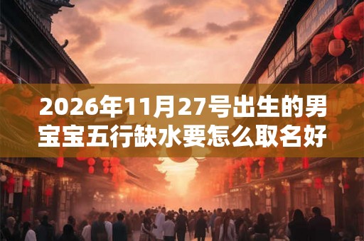 2026年11月27号出生的男宝宝五行缺水要怎么取名好