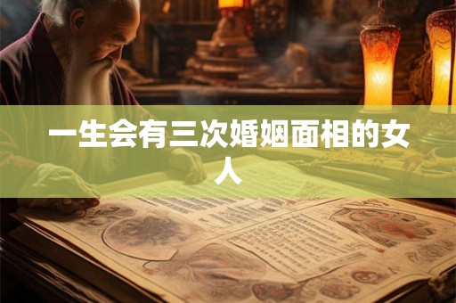 一生会有三次婚姻面相的女人 一生会有三次婚姻面相的女人