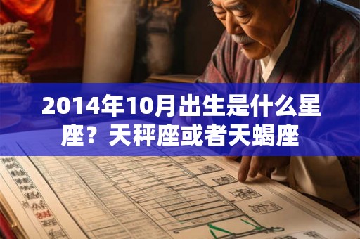 2014年10月出生是什么星座？天秤座或者天蝎座