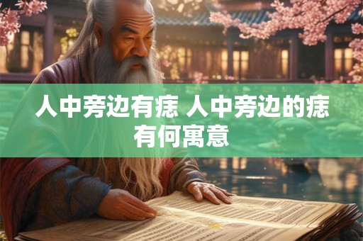 人中旁边有痣 人中旁边的痣有何寓意