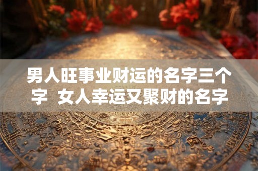 男人旺事业财运的名字三个字 女人幸运又聚财的名字 男人旺事业财运的名字三个字 女人幸运又聚财的名字