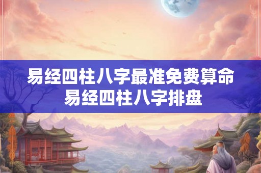 易经四柱八字最准免费算命 易经四柱八字排盘 易经四柱八字最准免费算命 易经四柱八字排盘