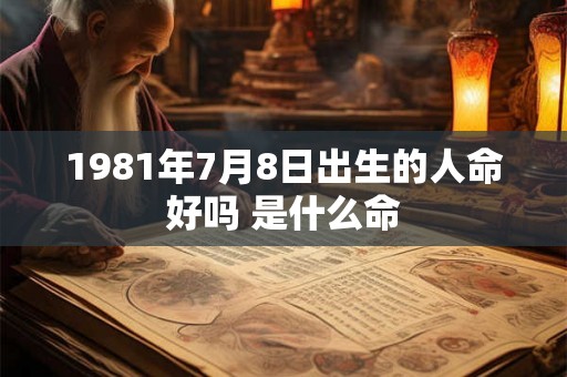 1981年7月8日出生的人命好吗 是什么命
