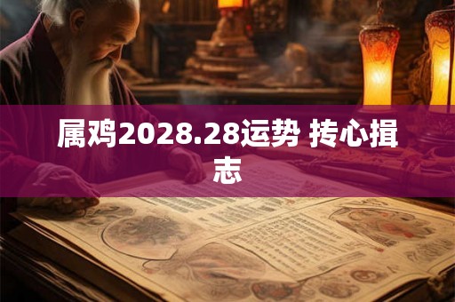 属鸡2028.28运势 抟心揖志