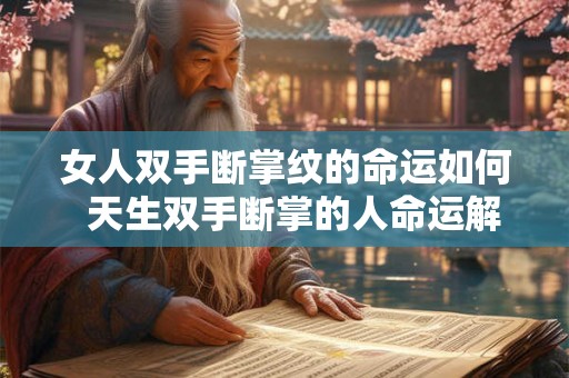 女人双手断掌纹的命运如何  天生双手断掌的人命运解释