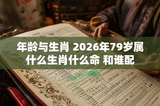 年龄与生肖 2026年79岁属什么生肖什么命 和谁配