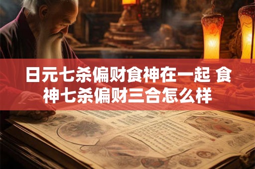 日元七杀偏财食神在一起 食神七杀偏财三合怎么样