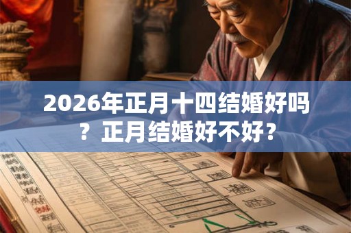 2026年正月十四结婚好吗？正月结婚好不好？