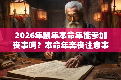 2026年鼠年本命年能参加丧事吗？本命年奔丧注意事项