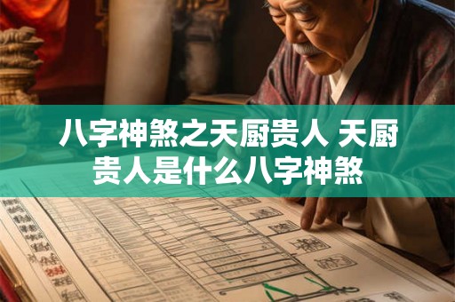 八字神煞之天厨贵人 天厨贵人是什么八字神煞