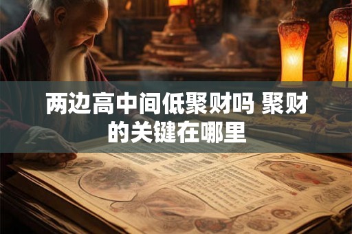 两边高中间低聚财吗 聚财的关键在哪里