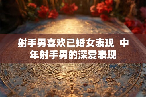 射手男喜欢已婚女表现 中年射手男的深爱表现 射手男喜欢已婚女表现 中年射手男的深爱表现