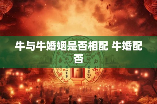 牛与牛婚姻是否相配 牛婚配否