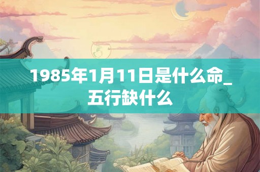 1985年1月11日是什么命_五行缺什么
