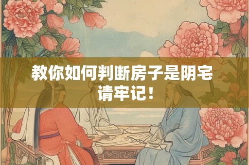 教你如何判断房子是阴宅 请牢记！