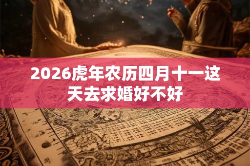 2026虎年农历四月十一这天去求婚好不好