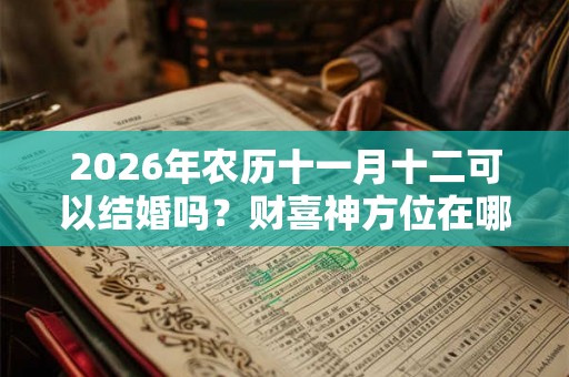 2026年农历十一月十二可以结婚吗？财喜神方位在哪？