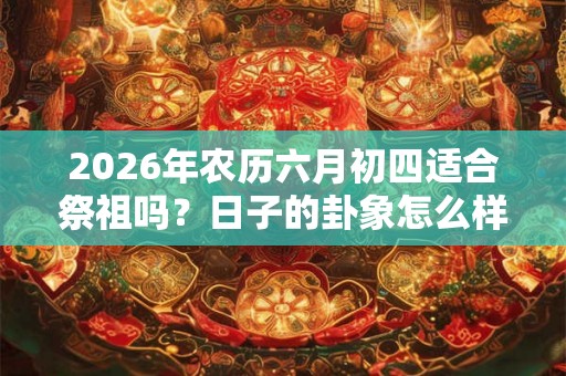 2026年农历六月初四适合祭祖吗？日子的卦象怎么样？