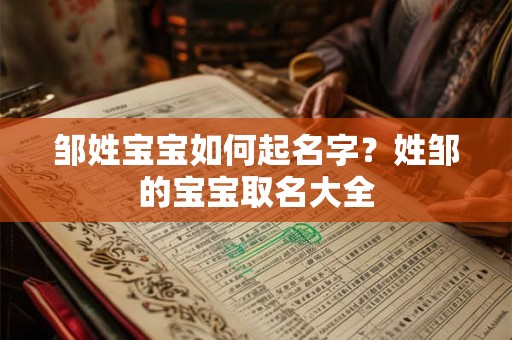 邹姓宝宝如何起名字？姓邹的宝宝取名大全