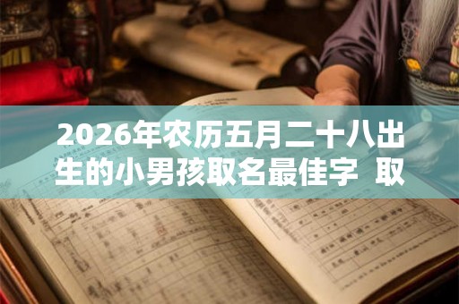 2026年农历五月二十八出生的小男孩取名最佳字  取什么名字好