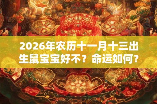 2026年农历十一月十三出生鼠宝宝好不？命运如何？
