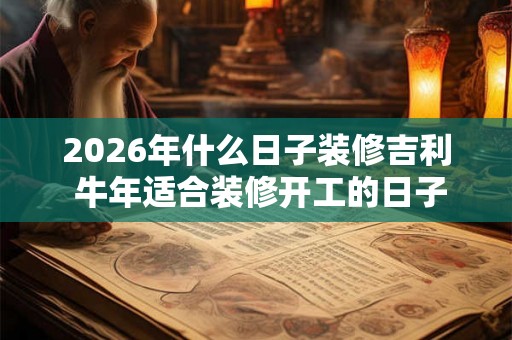 2026年什么日子装修吉利 牛年适合装修开工的日子 2026年什么日子装修吉利 牛年适合装修开工的日子