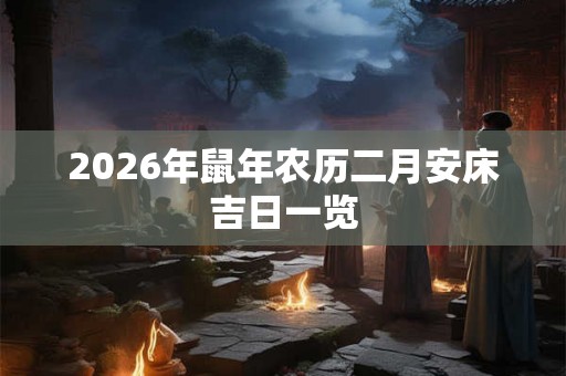 2026年鼠年农历二月安床吉日一览