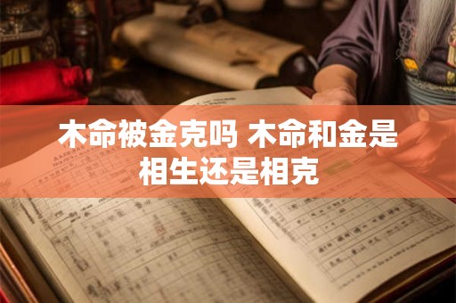 木命被金克吗 木命和金是相生还是相克