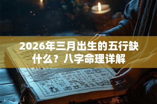 2026年三月出生的五行缺什么？八字命理详解