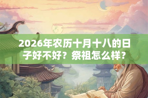2026年农历十月十八的日子好不好？祭祖怎么样？